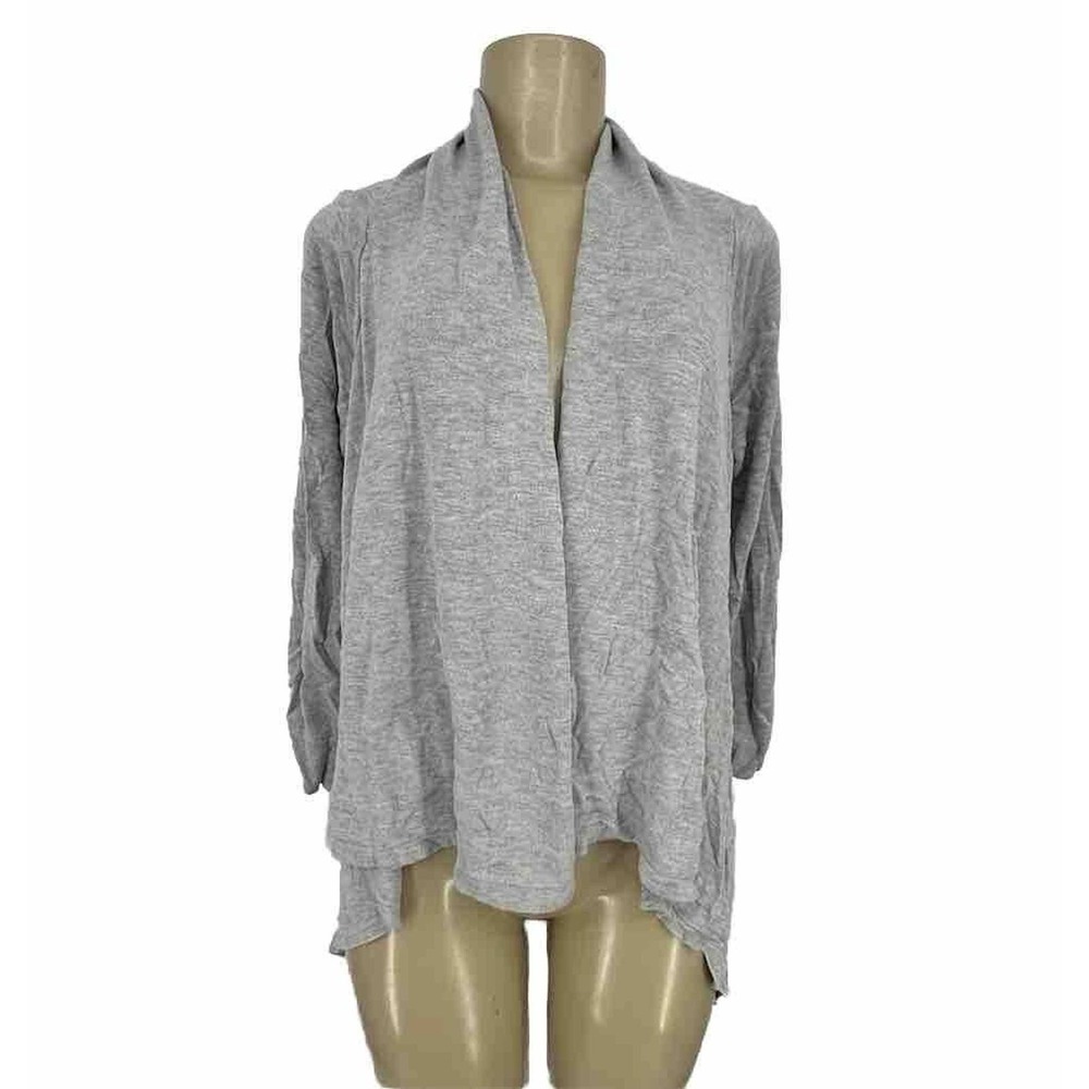 Chico’s Small Women Open Front Hi Low Rayon Sweater Cardigan 8-26